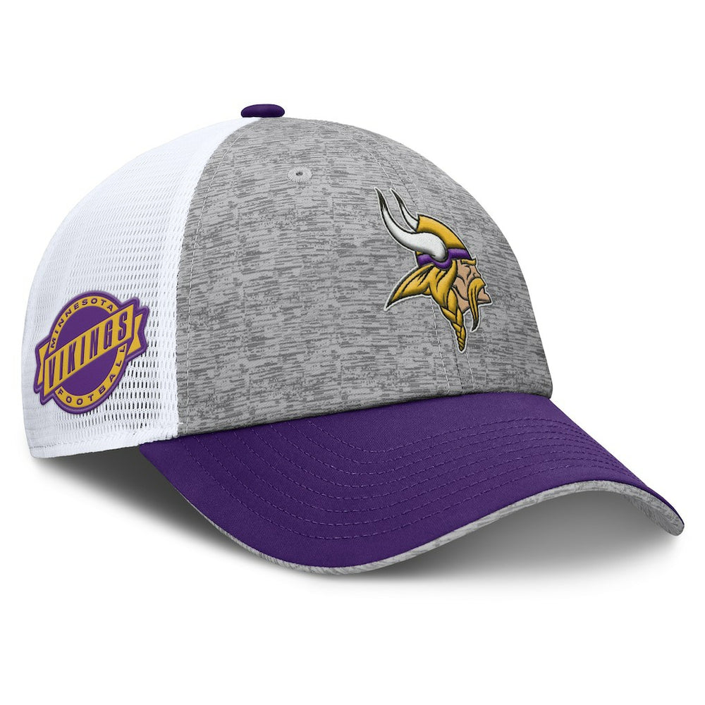Minnesota Vikings Option Trucker Adjustable Hat Gray/Purple | Fanatics
