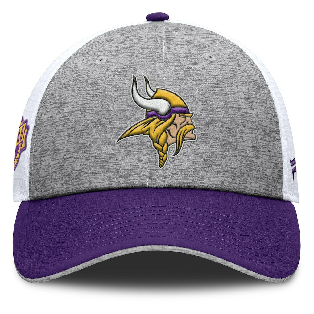 Minnesota Vikings Option Trucker Adjustable Hat Gray/Purple | Fanatics
