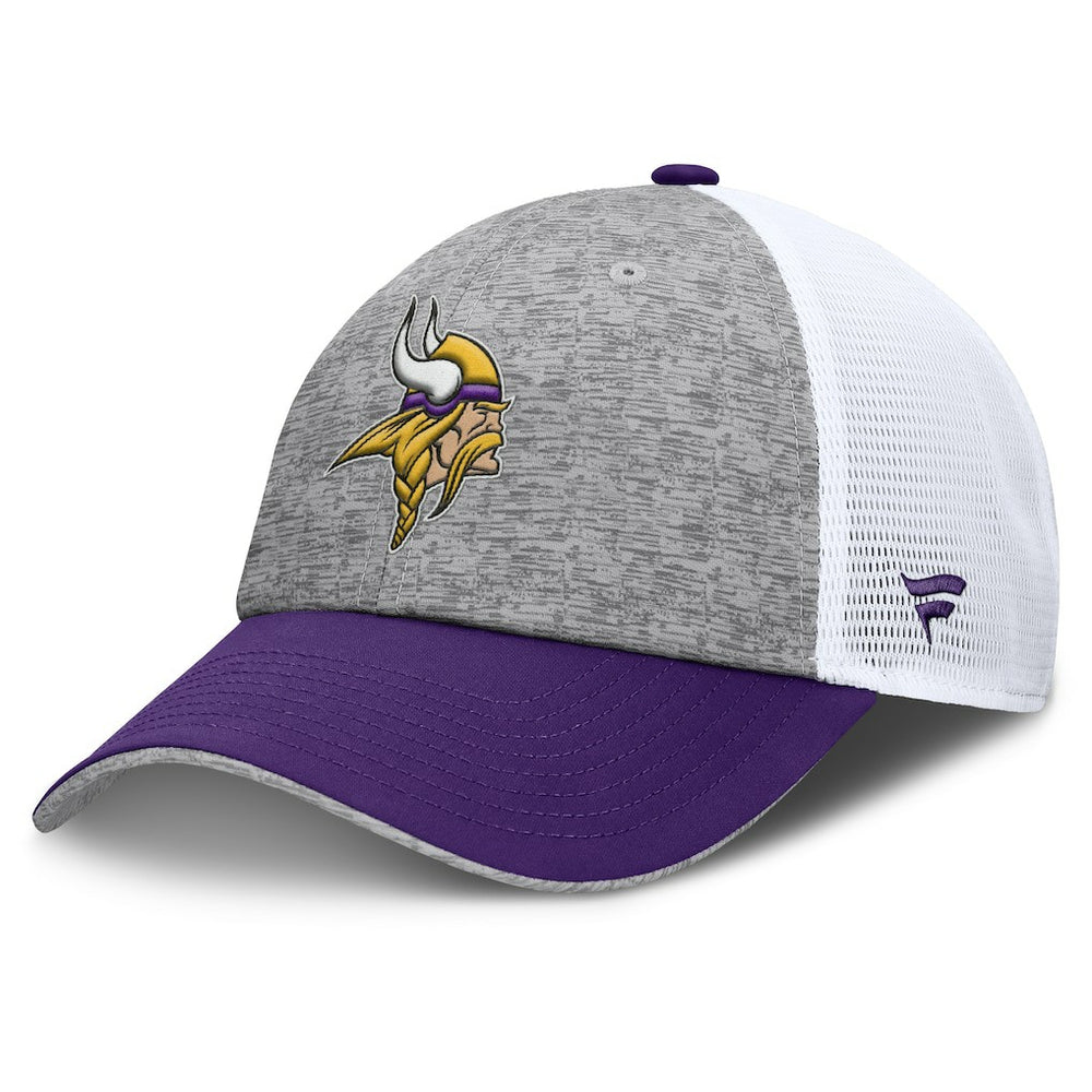 Minnesota Vikings Option Trucker Adjustable Hat Gray/Purple | Fanatics