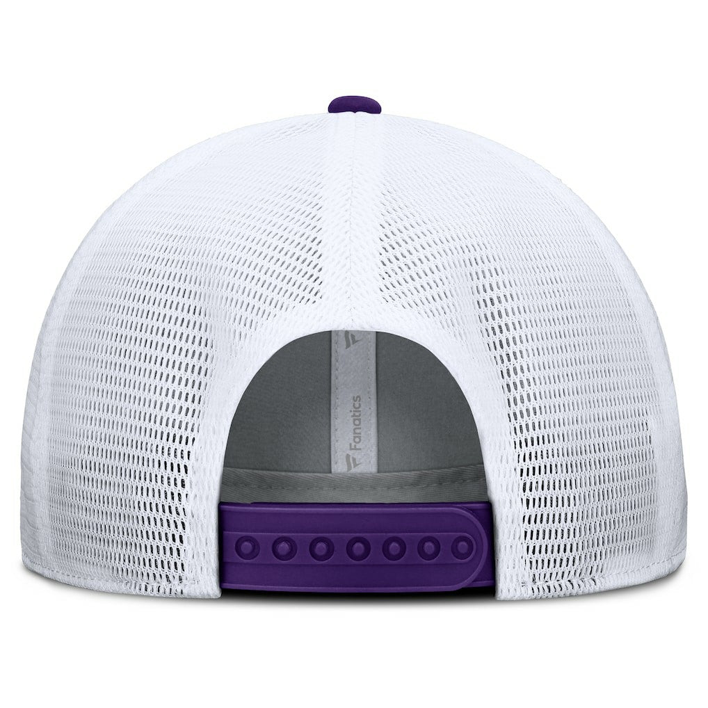 Minnesota Vikings Option Trucker Adjustable Hat Gray/Purple | Fanatics