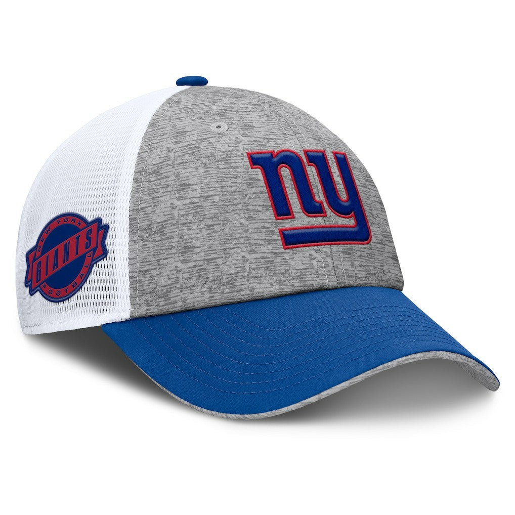 New York Giants Option Trucker Adjustable Hat Gray/Royal | Fanatics