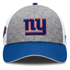 New York Giants Option Trucker Adjustable Hat Gray/Royal | Fanatics