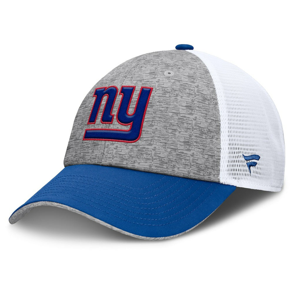 New York Giants Option Trucker Adjustable Hat Gray/Royal | Fanatics