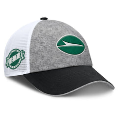 New York Jets Option Trucker Adjustable Hat Gray/Black | Fanatics