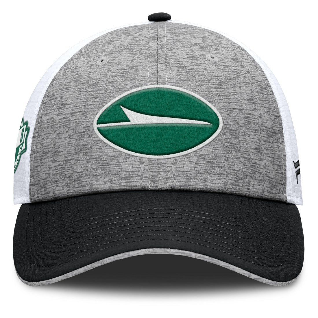 New York Jets Option Trucker Adjustable Hat Gray/Black | Fanatics