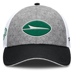 New York Jets Option Trucker Adjustable Hat Gray/Black | Fanatics