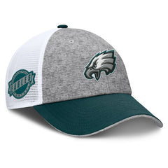 Philadelphia Eagles Option Trucker Adjustable Hat Gray/Green | Fanatics
