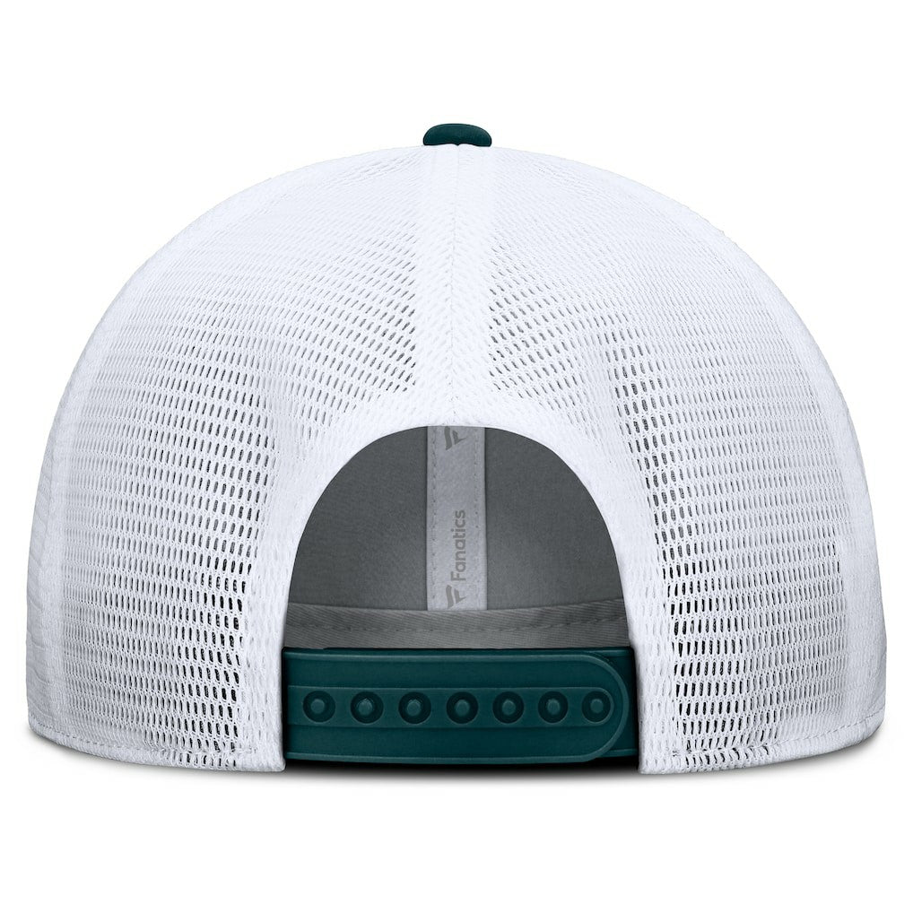 Philadelphia Eagles Option Trucker Adjustable Hat Gray/Green | Fanatics