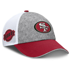 San Francisco 49ers Option Trucker Adjustable Hat Gray/Scarlet | Fanatics