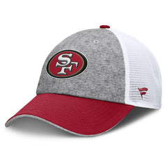 San Francisco 49ers Option Trucker Adjustable Hat Gray/Scarlet | Fanatics