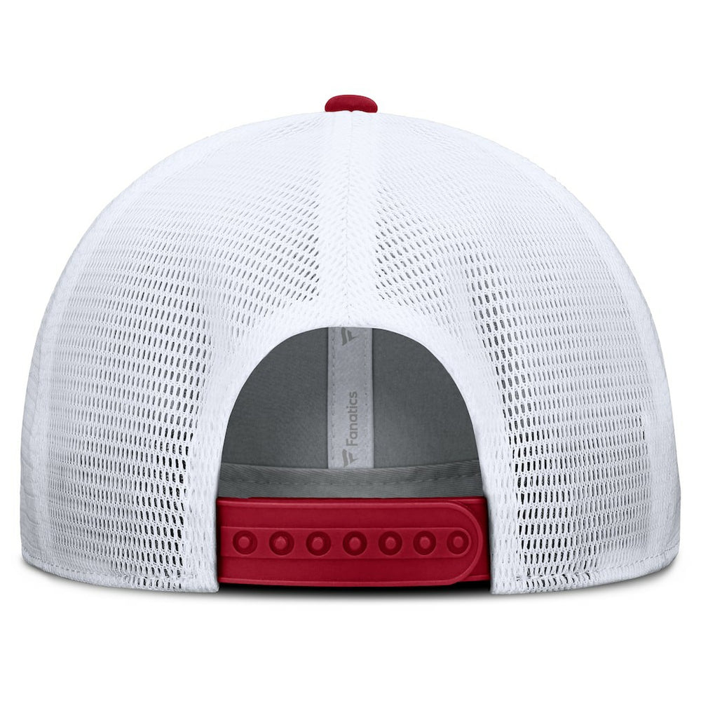 San Francisco 49ers Option Trucker Adjustable Hat Gray/Scarlet | Fanatics
