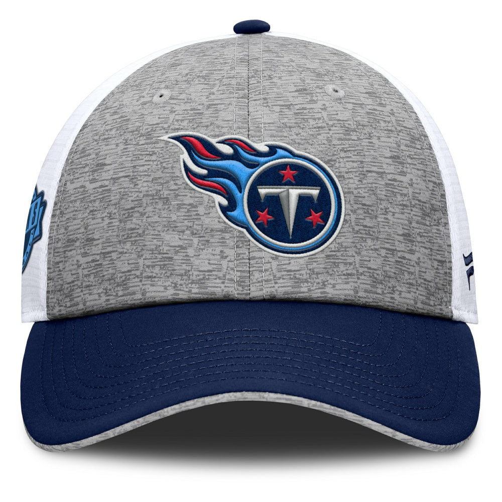 Tennessee Titans Option Trucker Adjustable Hat Gray/Navy | Fanatics