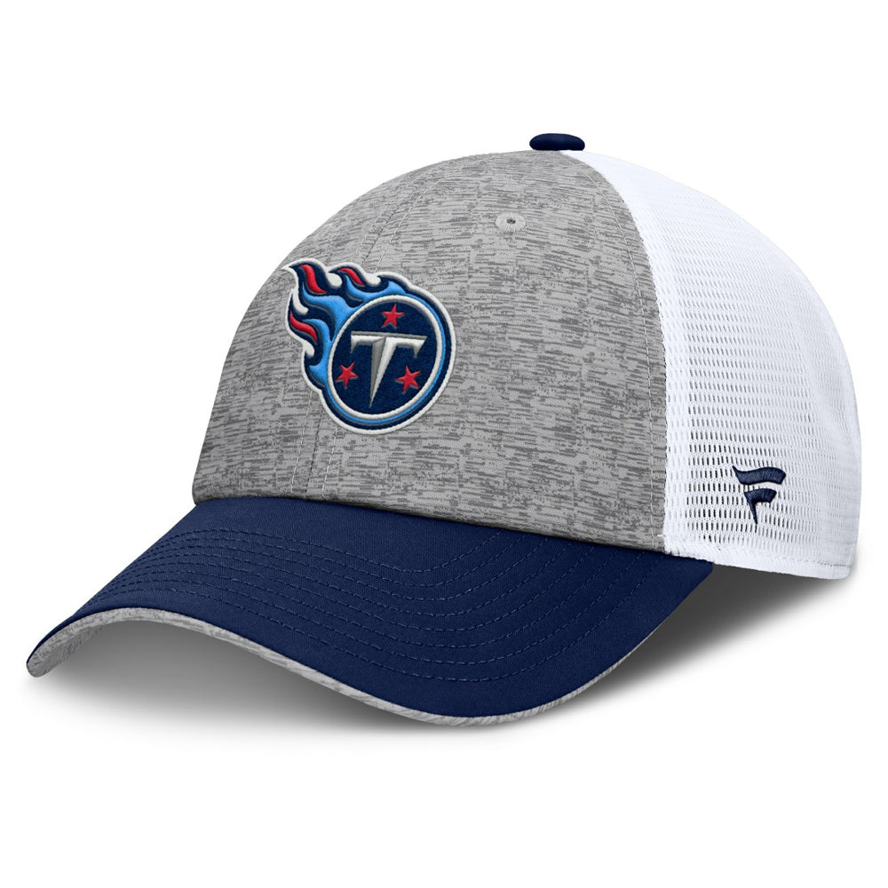 Tennessee Titans Option Trucker Adjustable Hat Gray/Navy | Fanatics
