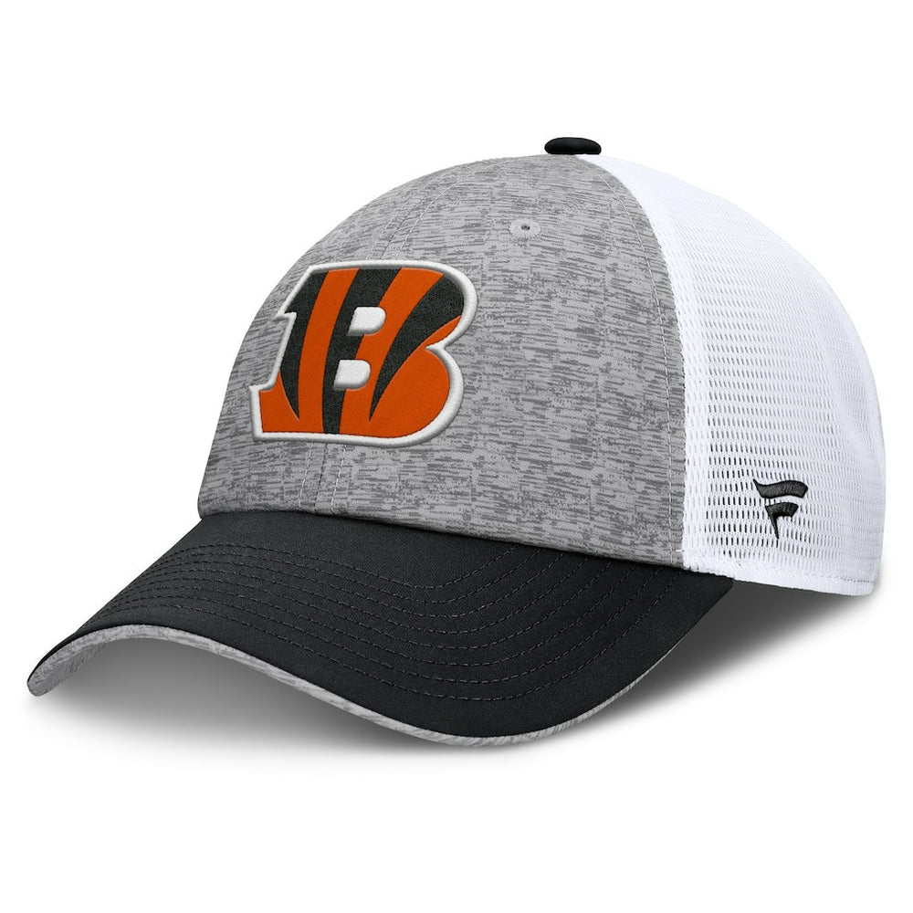 Cincinnati Bengals Option Trucker Adjustable Hat Gray/Black | Fanatics