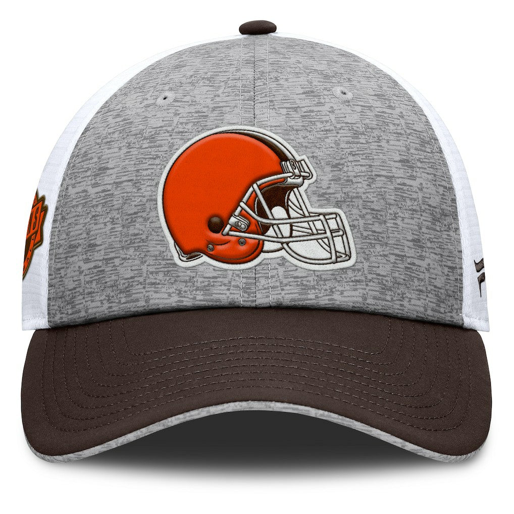 Cleveland Browns Option Trucker Adjustable Hat Gray/Brown | Fanatics