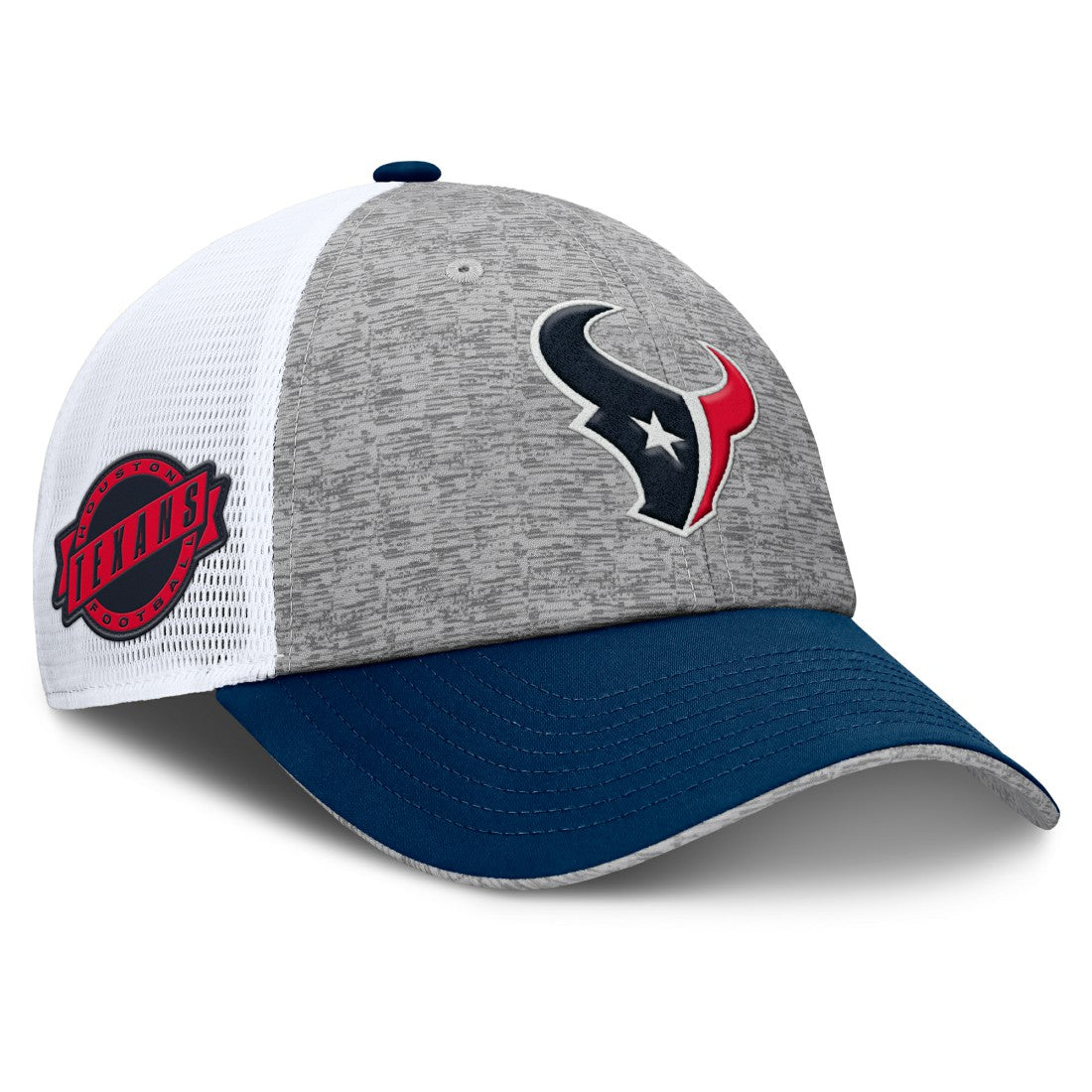 Houston Texans Option Trucker Adjustable Hat Gray/Navy | Fanatics