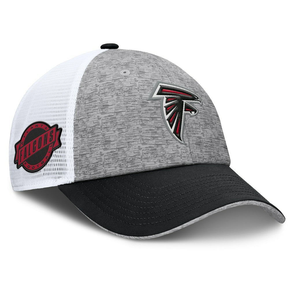 Atlanta Falcons Option Trucker Adjustable Hat Gray/Black | Fanatics