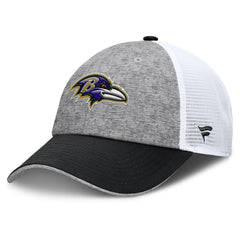 Baltimore Ravens Option Trucker Adjustable Hat Gray/Black | Fanatics