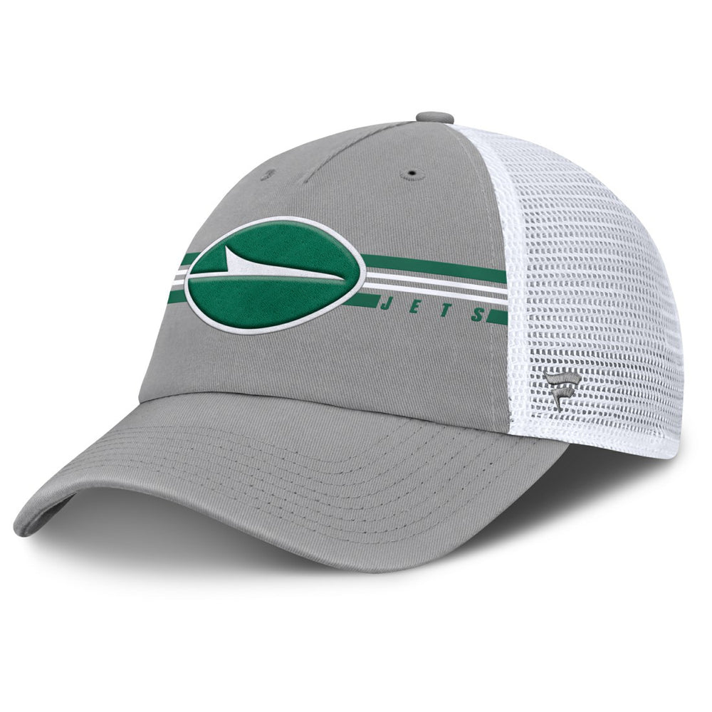 New York Jets Singleback Trucker Adjustable Hat Gray | Fanatics