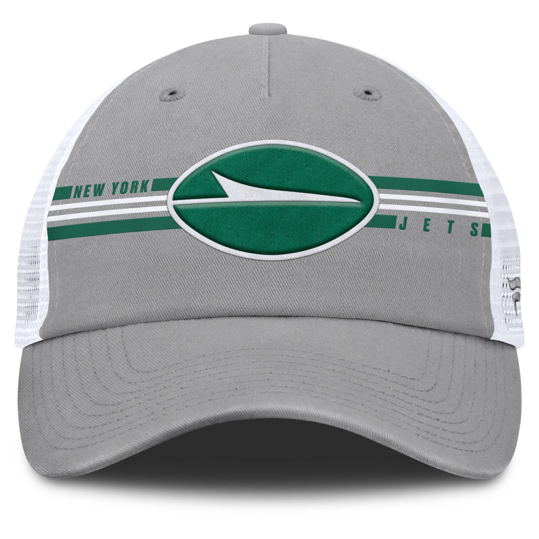 New York Jets Singleback Trucker Adjustable Hat Gray | Fanatics
