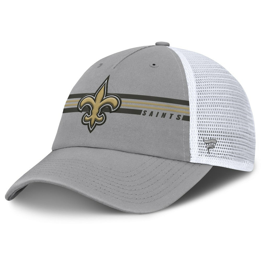 New Orleans Saints Singleback Trucker Adjustable Hat Gray | Fanatics