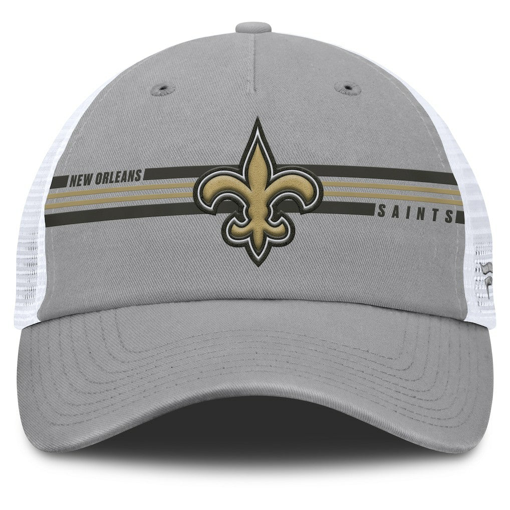 New Orleans Saints Singleback Trucker Adjustable Hat Gray | Fanatics