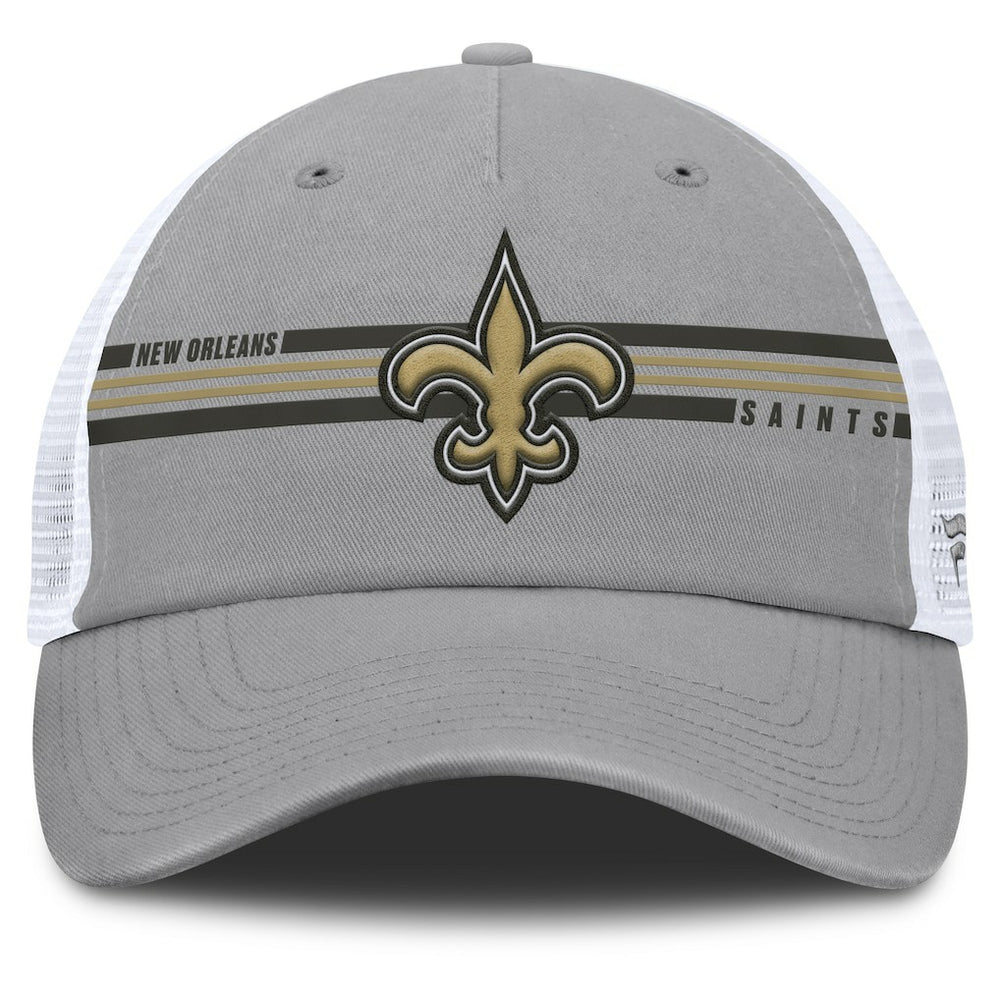 New Orleans Saints Singleback Trucker Adjustable Hat Gray | Fanatics