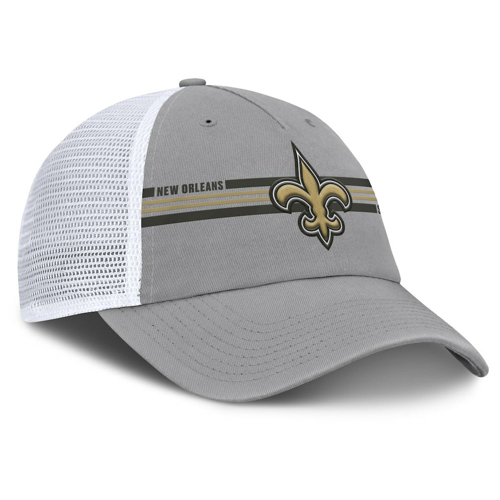 New Orleans Saints Singleback Trucker Adjustable Hat Gray | Fanatics