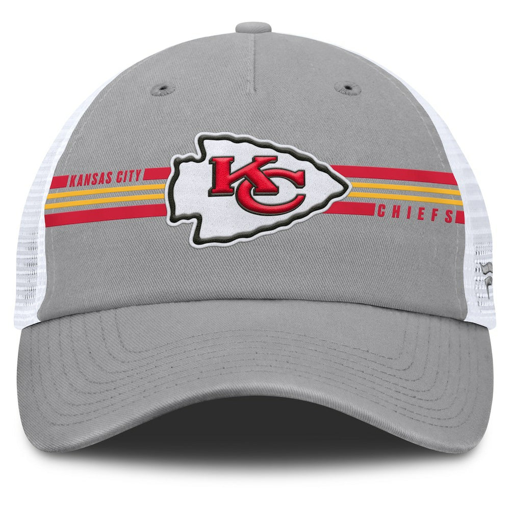 Kansas City Chiefs Singleback Trucker Adjustable Hat Gray | Fanatics