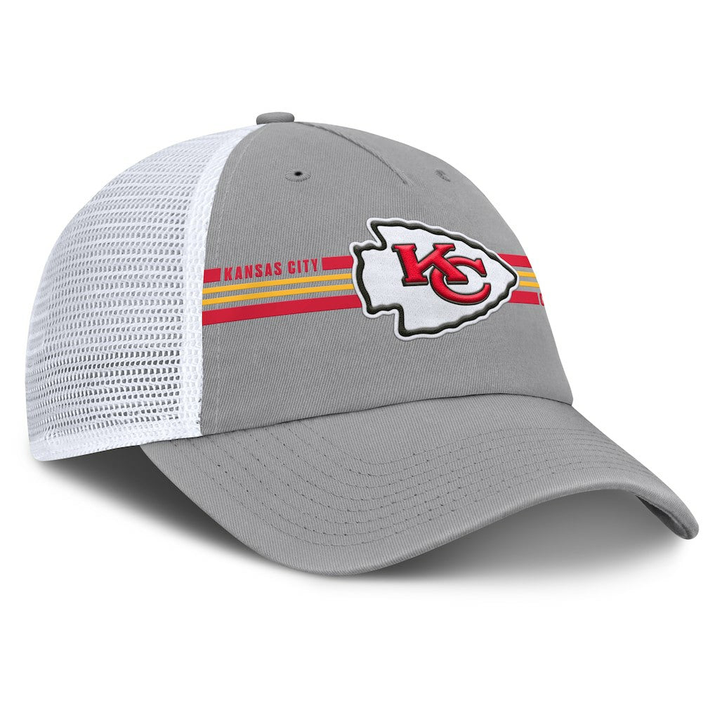 Kansas City Chiefs Singleback Trucker Adjustable Hat Gray | Fanatics