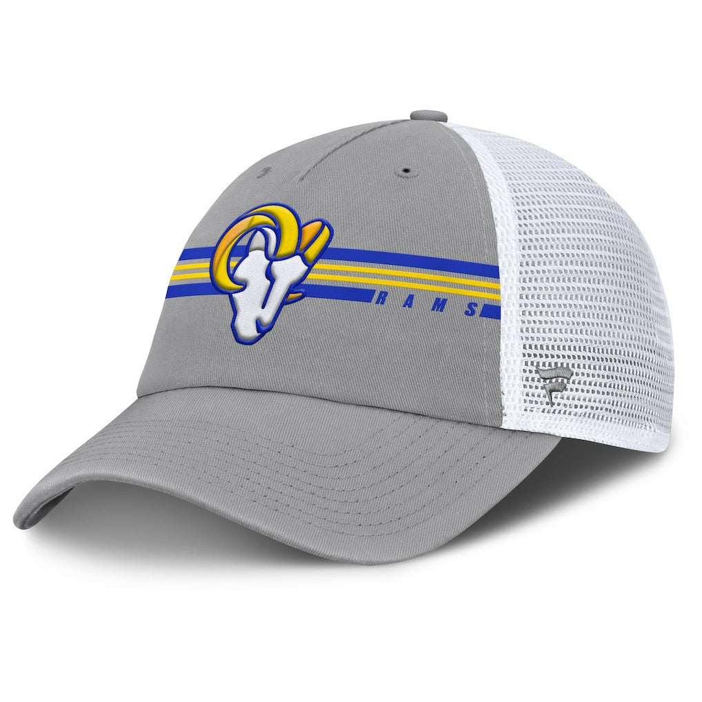 Los Angeles Rams Singleback Trucker Adjustable Hat Gray | Fanatics