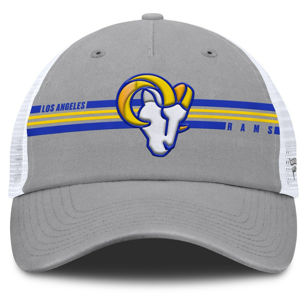Los Angeles Rams Singleback Trucker Adjustable Hat Gray | Fanatics