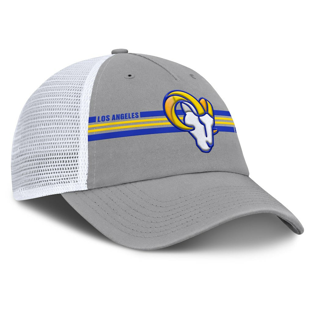 Los Angeles Rams Singleback Trucker Adjustable Hat Gray | Fanatics