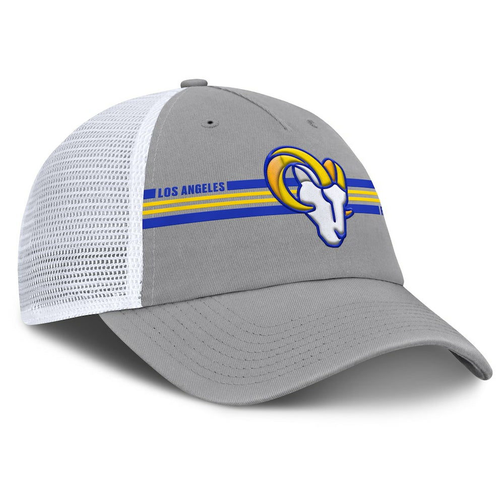 Los Angeles Rams Singleback Trucker Adjustable Hat Gray | Fanatics