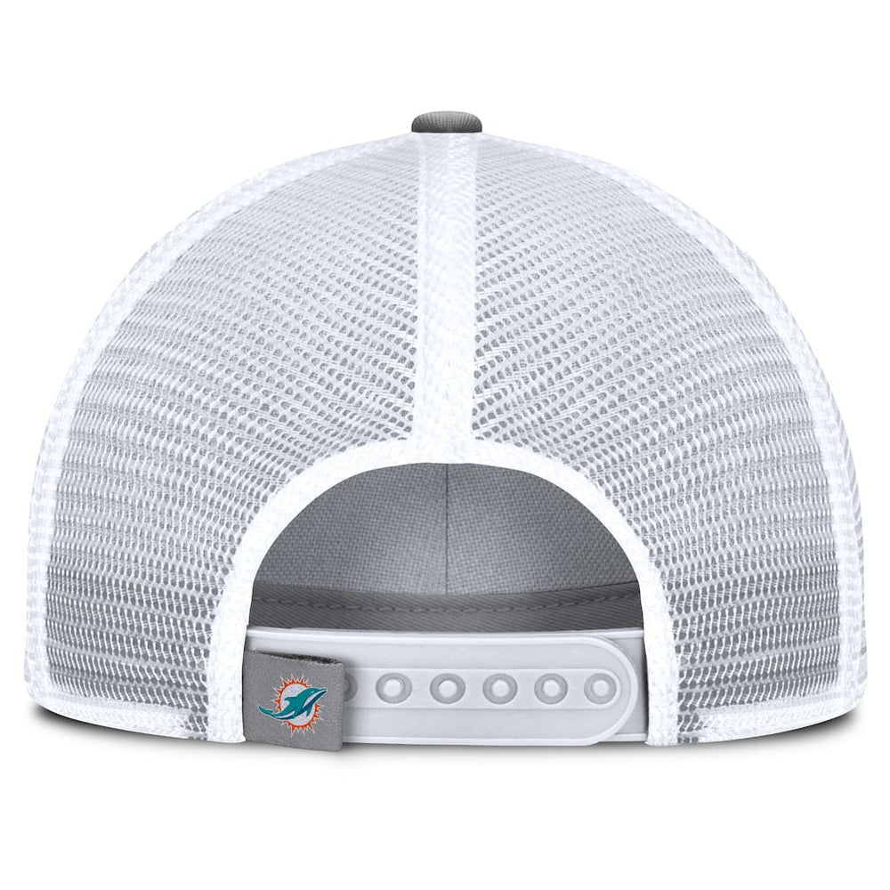 Miami Dolphins Singleback Trucker Adjustable Hat Gray | Fanatics