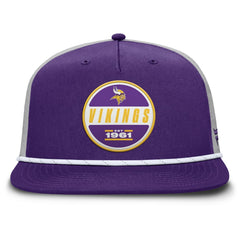 Minnesota Vikings Edge Rush Trucker Adjustable Hat Purple/Gray | Fanatics