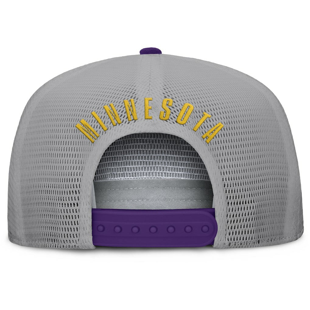 Minnesota Vikings Edge Rush Trucker Adjustable Hat Purple/Gray | Fanatics