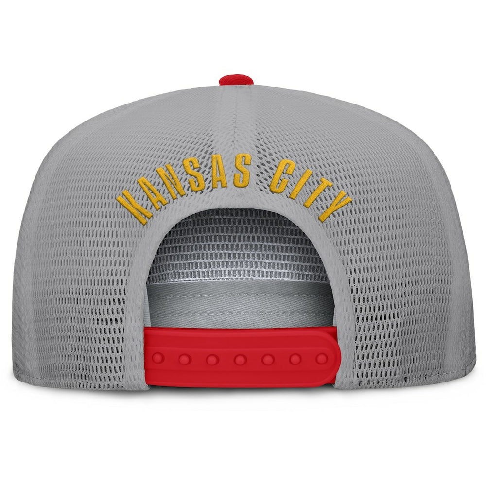 Kansas City Chiefs Edge Rush Trucker Adjustable Hat Red/Gray | Fanatics