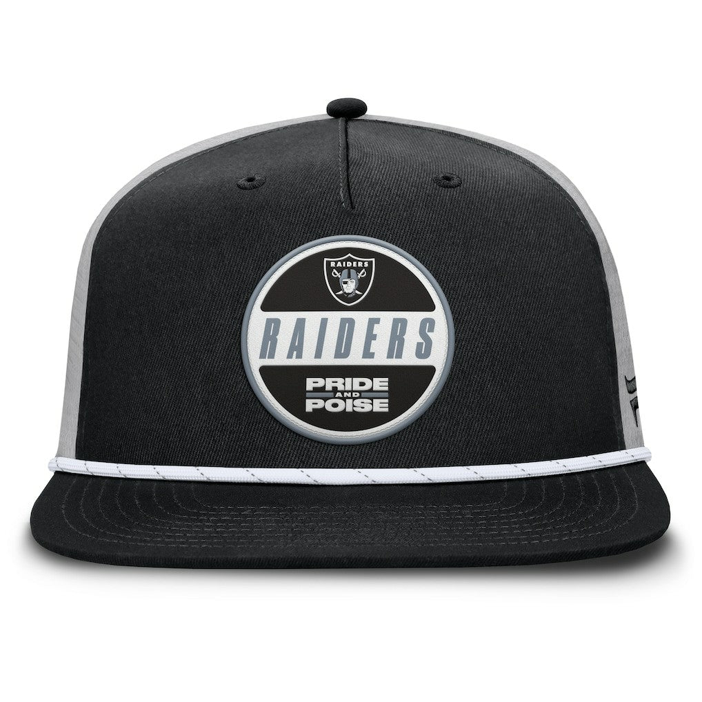 Las Vegas Raiders Edge Rush Trucker Adjustable Hat Black/Gray | Fanatics