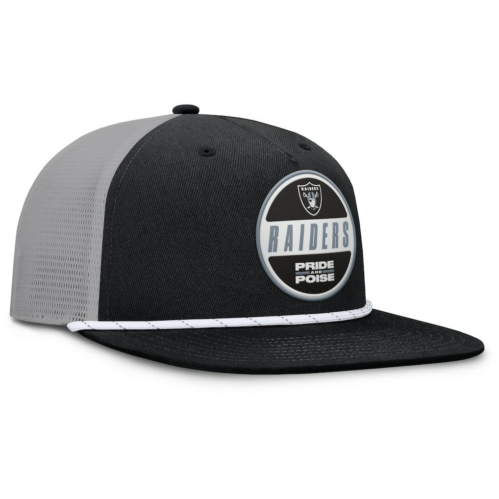Las Vegas Raiders Edge Rush Trucker Adjustable Hat Black/Gray | Fanatics