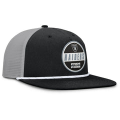 Las Vegas Raiders Edge Rush Trucker Adjustable Hat Black/Gray | Fanatics