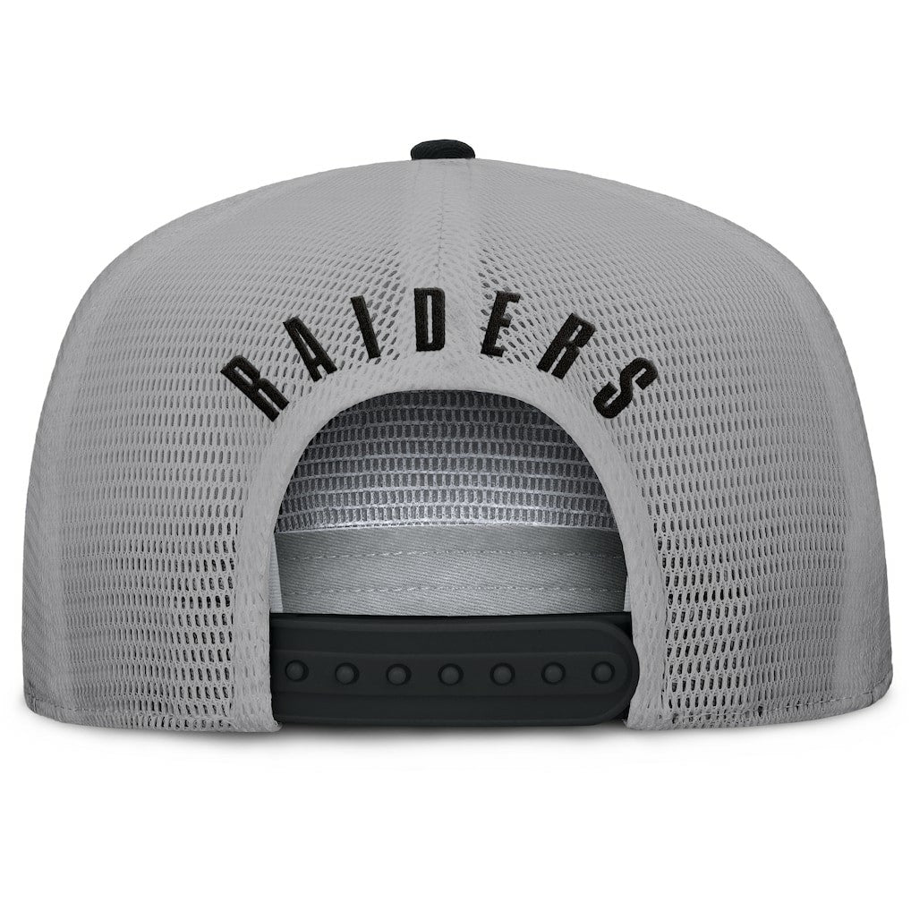 Las Vegas Raiders Edge Rush Trucker Adjustable Hat Black/Gray | Fanatics