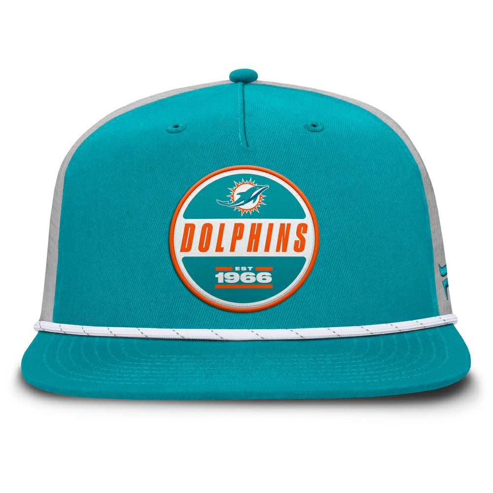 Miami Dolphins Edge Rush Trucker Adjustable Hat Aqua/Gray | Fanatics