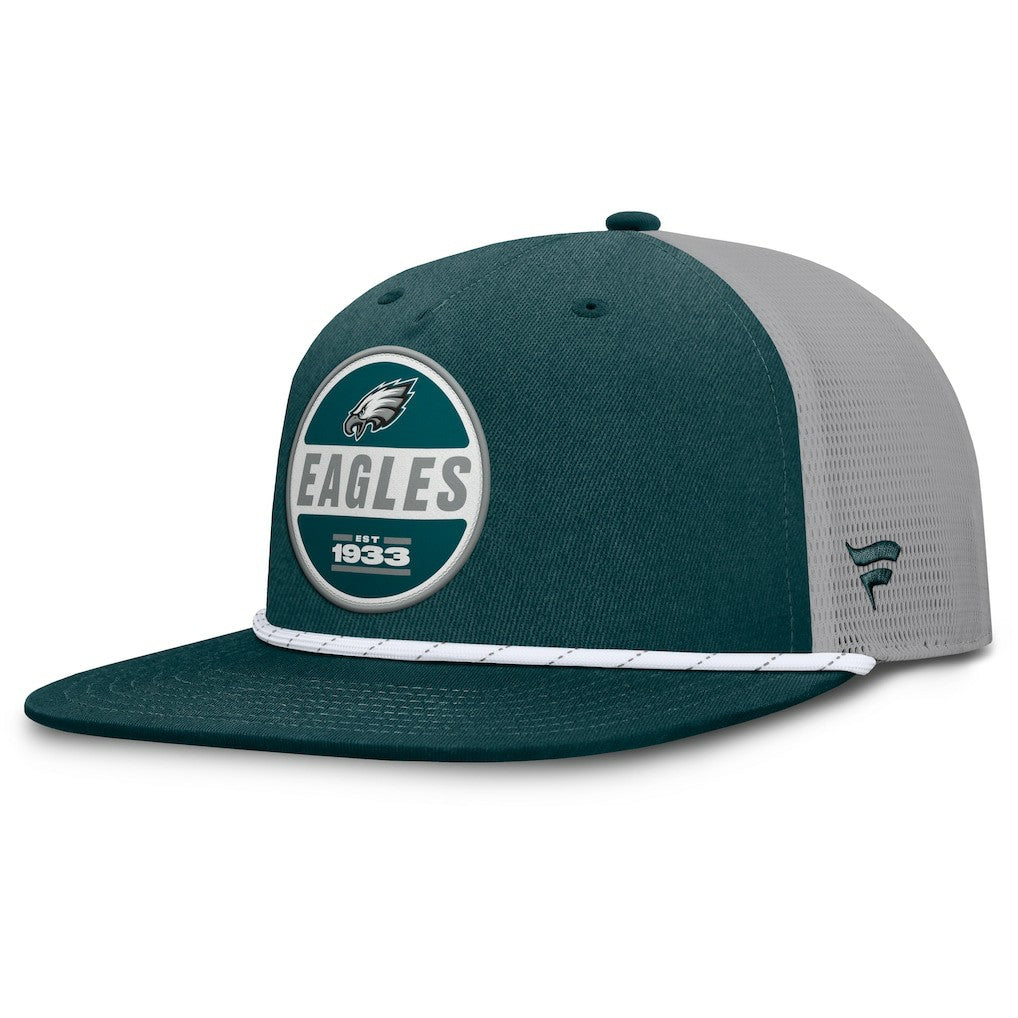 Philadelphia Eagles Edge Rush Trucker Adjustable Hat Midnight Green/Gray | Fanatics