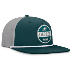 Philadelphia Eagles Edge Rush Trucker Adjustable Hat Midnight Green/Gray | Fanatics
