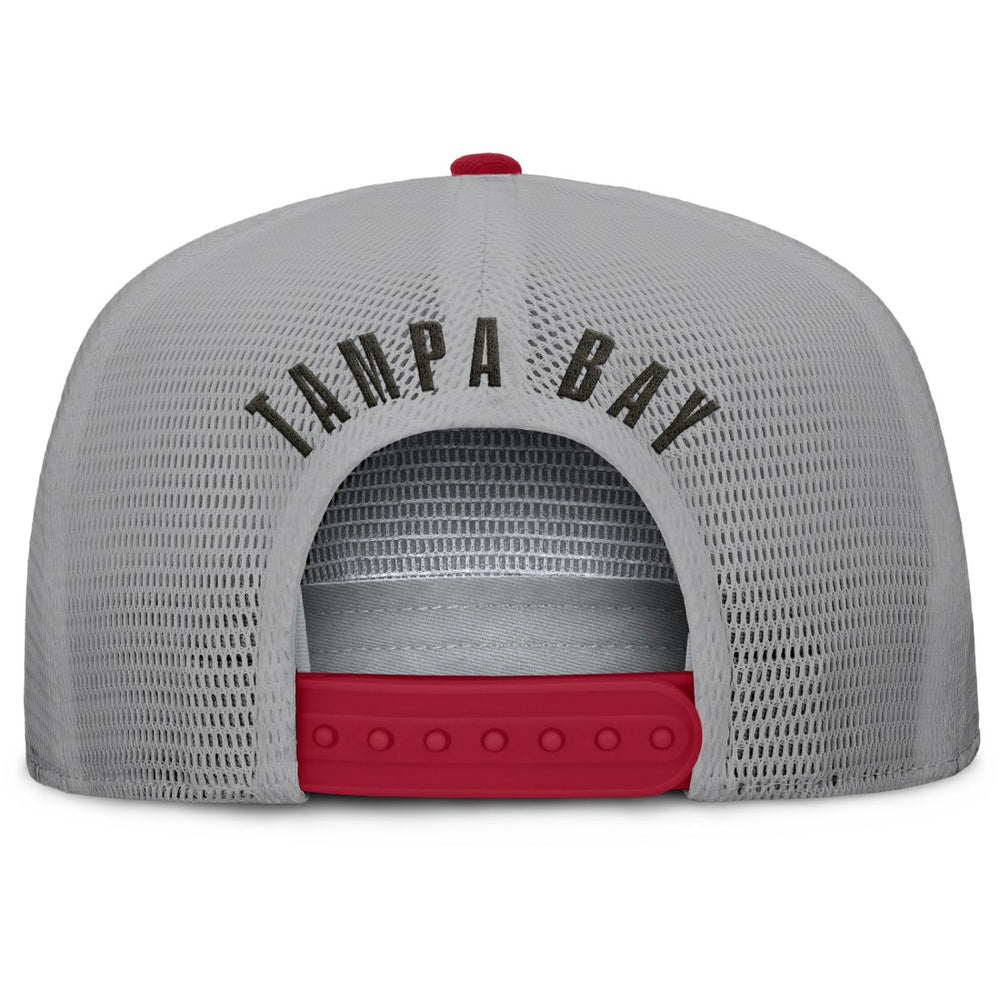 Tampa Bay Buccaneers Edge Rush Trucker Adjustable Hat Red/Gray | Fanatics