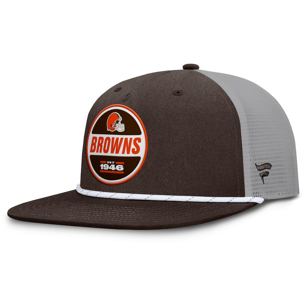 Cleveland Browns Edge Rush Trucker Adjustable Hat Brown/Gray | Fanatics
