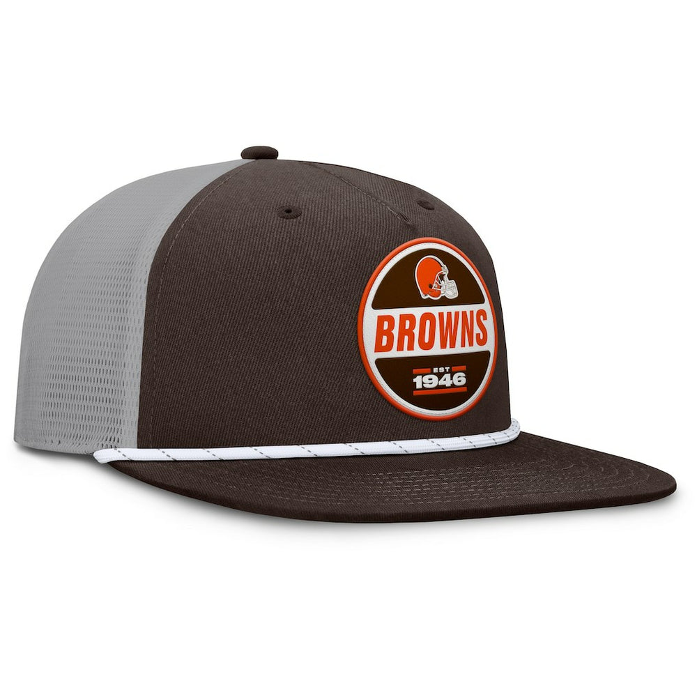 Cleveland Browns Edge Rush Trucker Adjustable Hat Brown/Gray | Fanatics