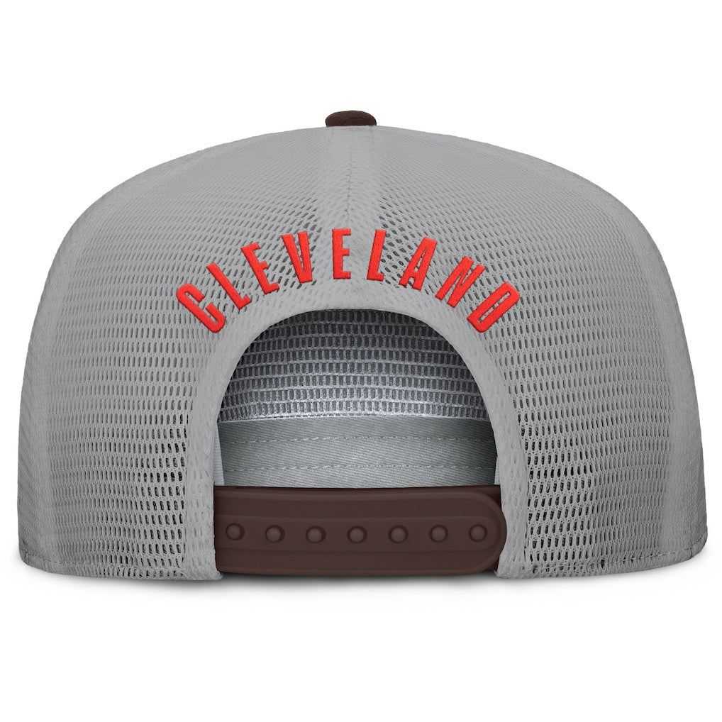 Cleveland Browns Edge Rush Trucker Adjustable Hat Brown/Gray | Fanatics