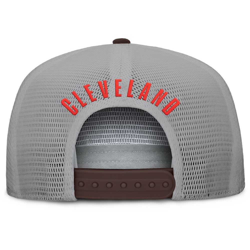 Cleveland Browns Edge Rush Trucker Adjustable Hat Brown/Gray | Fanatics